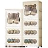 Infant Folding Plastic Storage Cabinet: Simple Children's Wardrobe