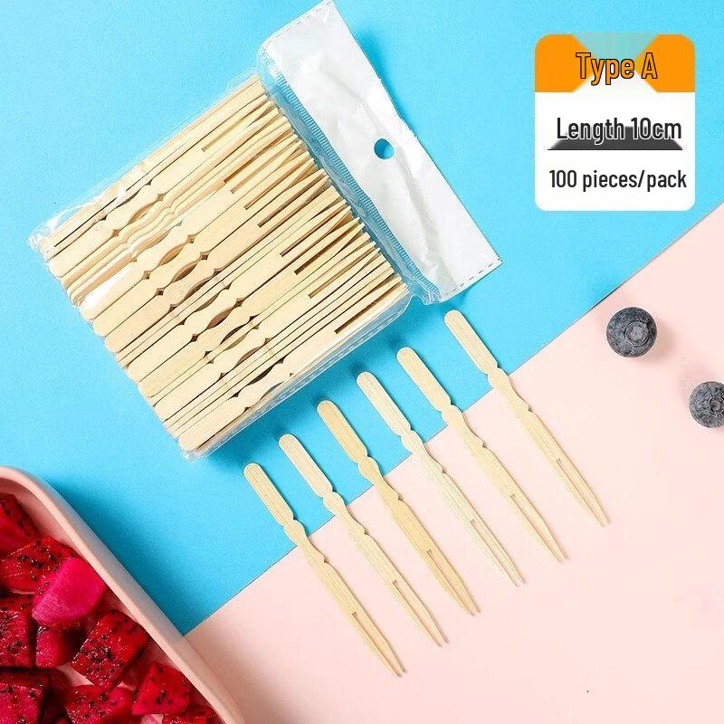 ZISIZ Disposable Bamboo Fruit Forks