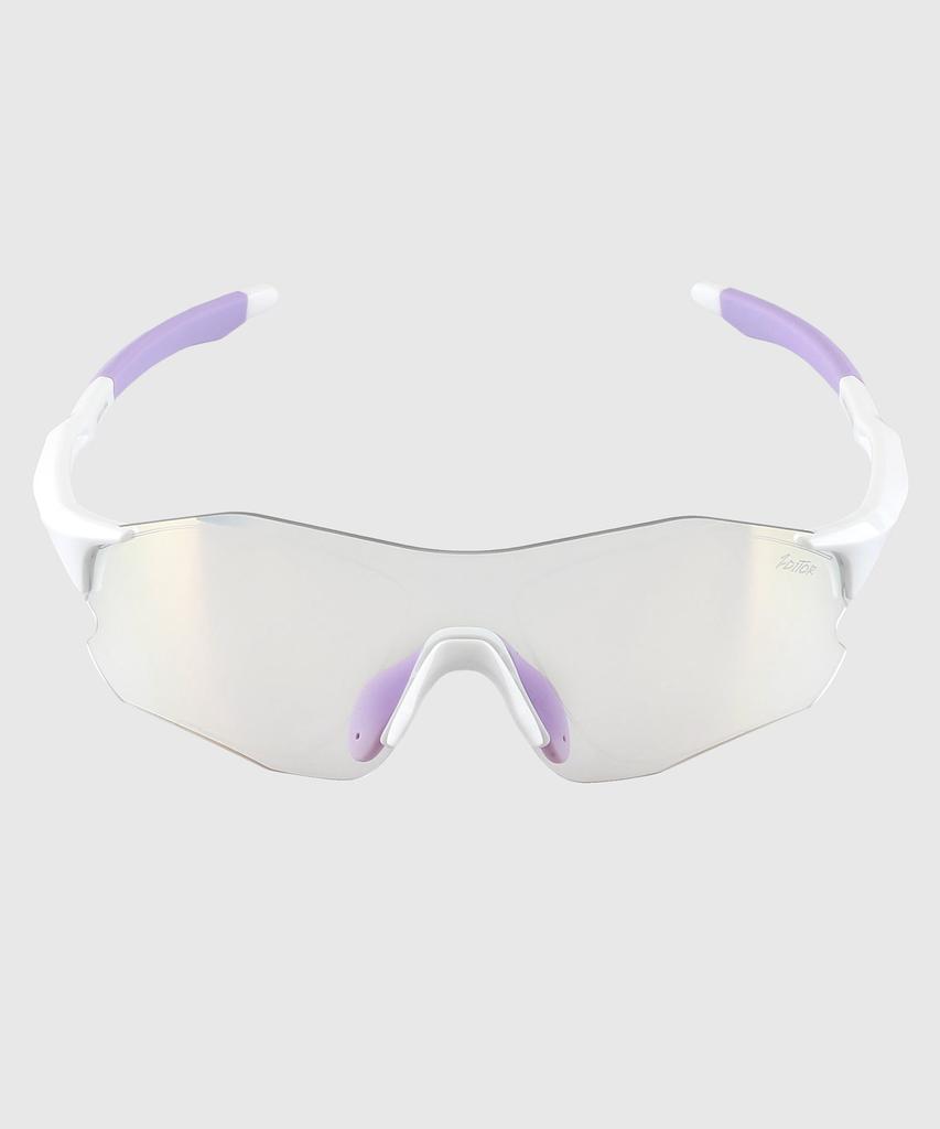 Tuditeo Une Sports Outdoor Goggles Sunglasses C6 Photochromic Red/Frame White Purple
