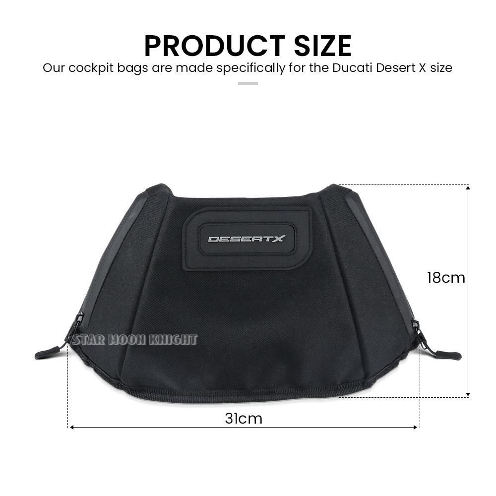 For Ducati DesertX Desert X 2022 2023 2024 Motorcycle Accessories Waterproof Storage Mobile Phone Bag Cockpit Bags