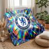 Chelsea FC Theme blanket Soft Flannel Blanket Plush Throw Blanket Cozy Sofa Bed Blanket for Home Decor