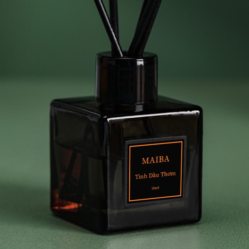 Gray Square Essential Oil Diffuser - Gardenia Fragrance for Bedroom, Living Room, or Desk Decor.