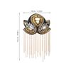 1 Pair Metal Epaulets Gold Vintage Tassel Shoulder Board Costume Dress Up Fringe Shoulder for Suit Epaulets