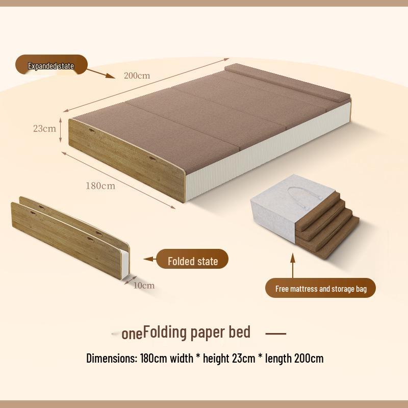Multi-Functional Folding Bed: Extendable, Portable, and Movable for Home or Office Use
