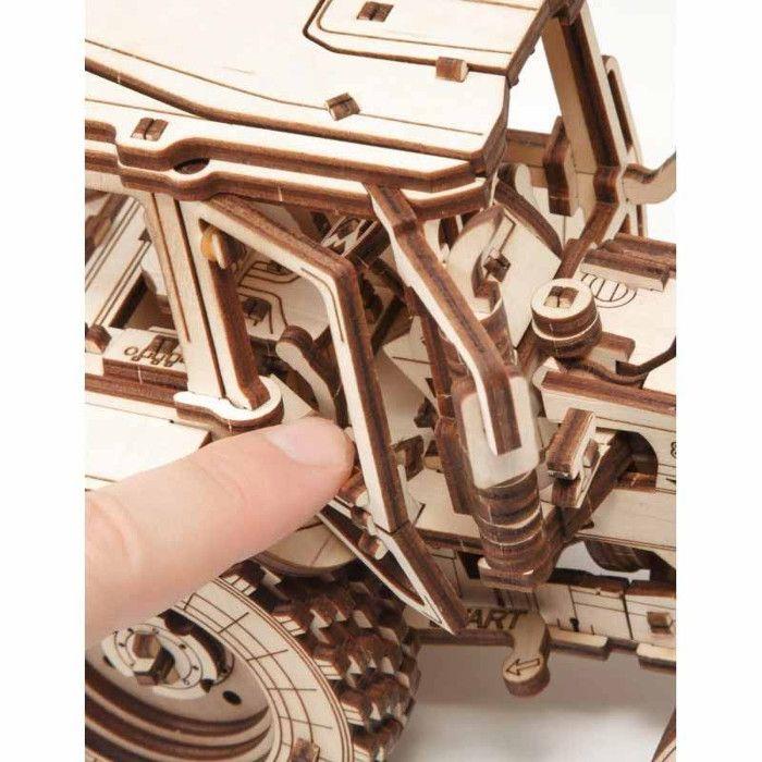 Maquette 3D En Bois - Tracteur 28,2 Cm