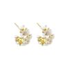Elegant Floral Stud Earrings: Exquisite Vacation Style, Luxury Niche Design, Versatile and Fashionable.