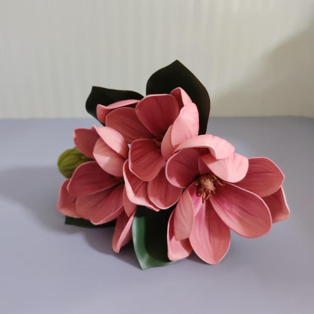 Real Touch Artificial Magnolia EVA Fake Orchid Lifelike Simulated Flowers  Gift