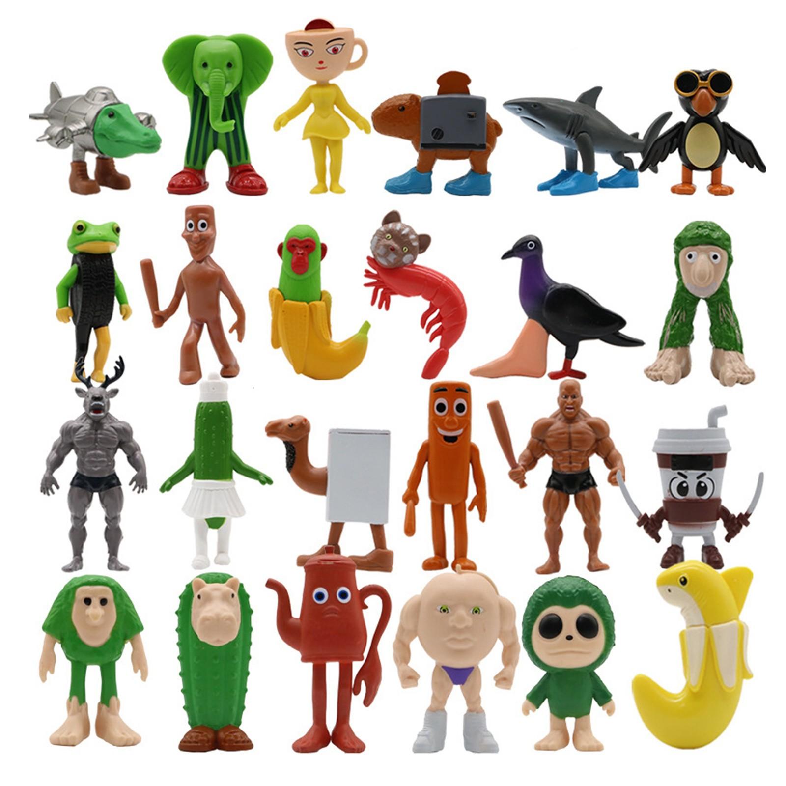 

Набор маленьких кукол, украшения, модель куклы, ПВХ, украшение, детская игрушка, подарок One Size