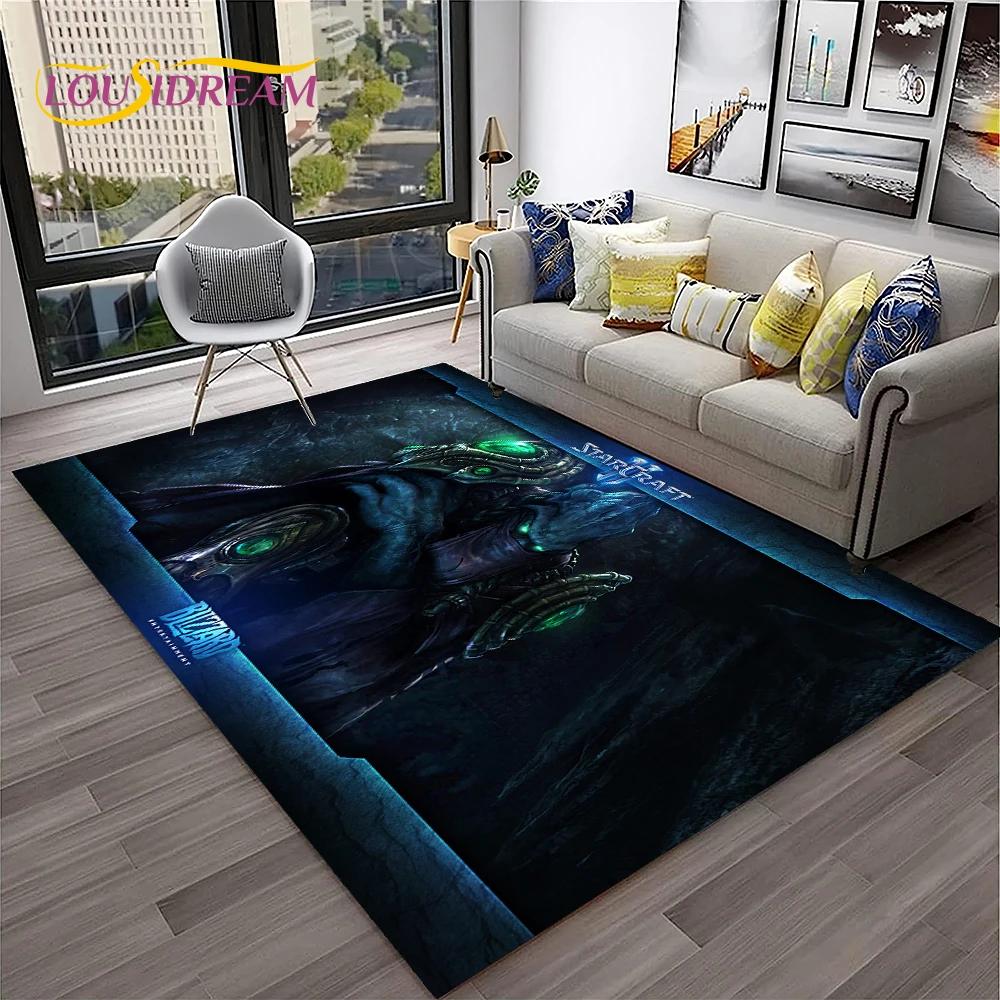 StarCraft Game Retro 3D Gamer Carpet Rug for Home Living Room Bedroom Sofa Doormat Decor,kids Play Area Rug Non-slip Floor Mat