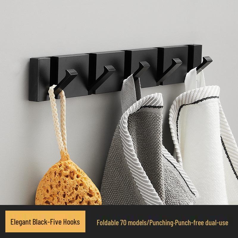 Elegant No-Drill Foldable Hidden Coat and Hat Hook for Entryways
