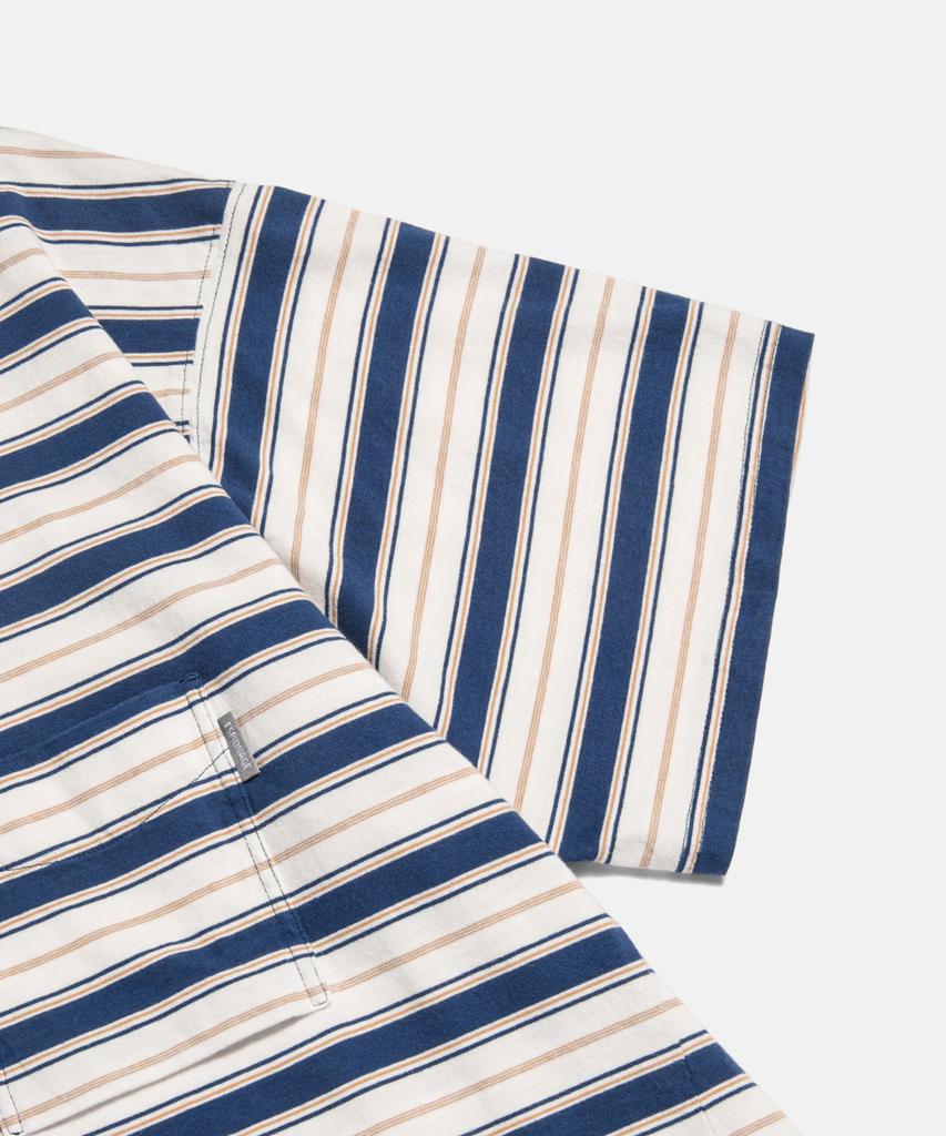 ESPIONAGE Multi Border Pocket Tee Blue