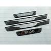 For Peugeot 5008 Car Accessories Protector Door Sill Scuff Plate Sticker Trim 20