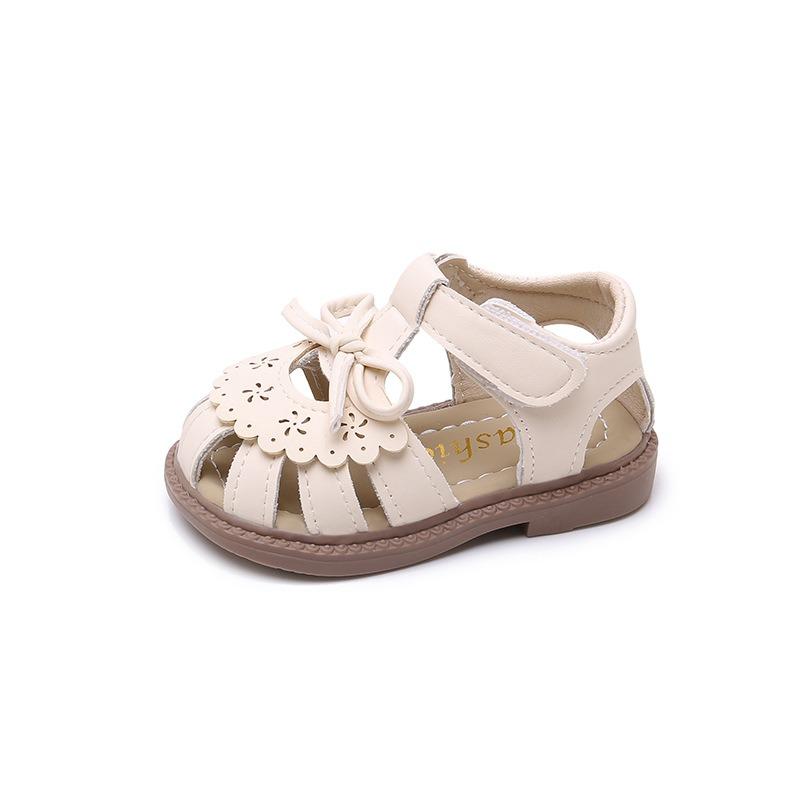 Girls' Princess Hollow-Out First Walkers Anti-Kick Baby Sandals for Toddlers Beach Shoes Girl's Dress Shoes