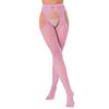 Collant con calze scavate da donna, vita media, elastico in vita, con apertura sul cavallo