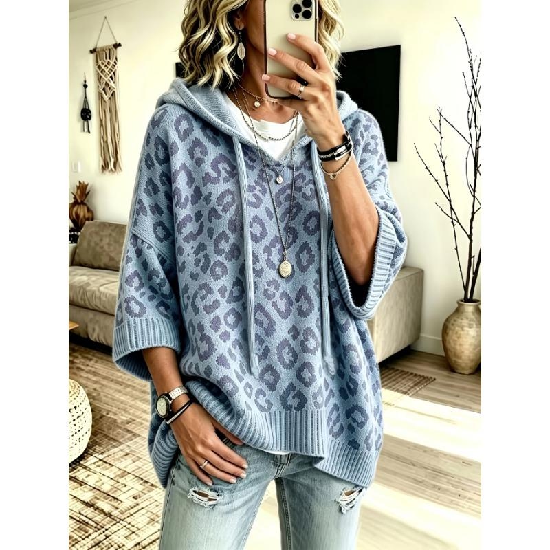 Ladies Casual Classic Versatile Hooded Sweater Elegant Ladies