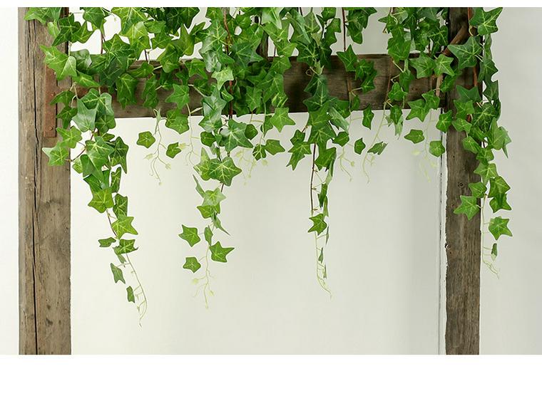Artificial Ivy Wall-Hanging: Green Trailing Spider Plant Vines with Leaves