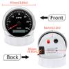 85mm Digital GPS Speedometer With GPS Antenna 30/60/80/120/200KMH Speed Meter Gauge For Car Boat Truck 7 Color Backlgiht 9-32V