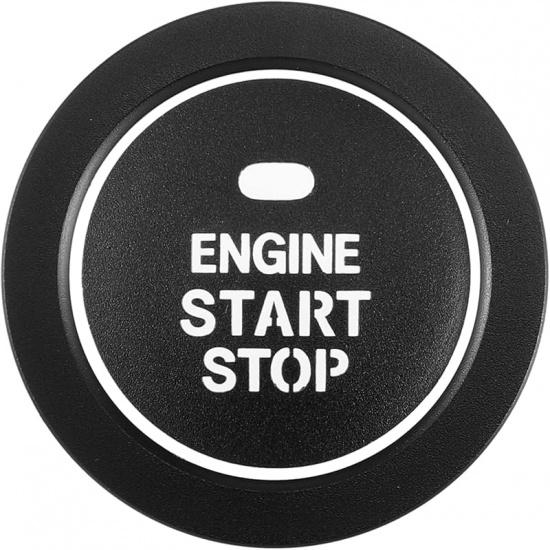 Engine Start Stop Ignition Button Overlay Cover Decal Interior Trim Sticker for Hyundai Sonata 2011-2014 Aluminum Alloy Silver Tone