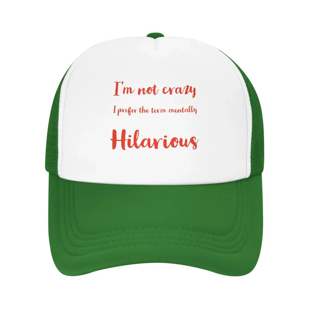 Im Not Crazy Bad Gyal Music Travel Mesh Baseball Caps WoUnisex Spring FeUnisex Beach Sunscreen Hat Snapback Cap