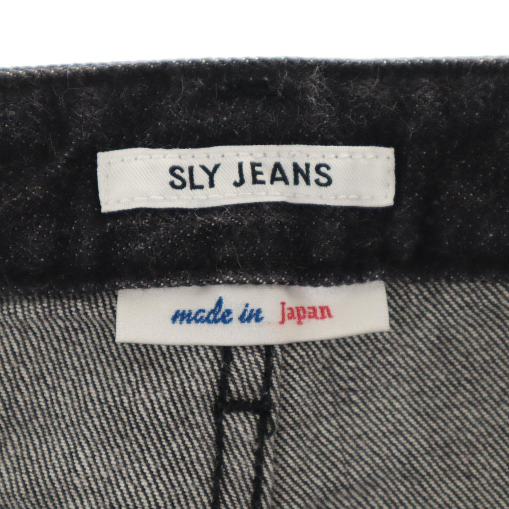 SLY JEANS made in Japan Skinny denim pants 2 black Tapered Women Used