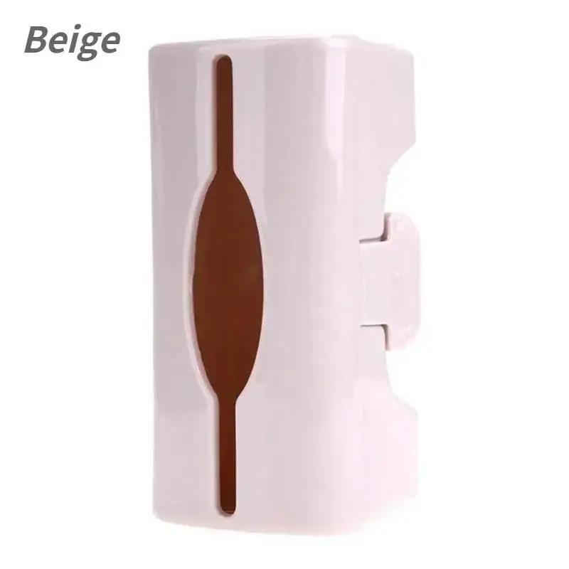 Кухонные удобные инструменты Контейнеры для хранения мусорных пакетов Пластиковый контейнер для пакетов Органайзер Диспенсер для мусорных пакетов Аксессуары бежевый 747₽