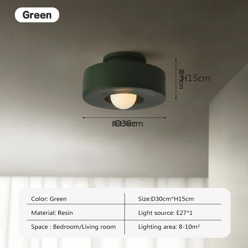 Nordic LED Resin Ceiling Light Decorative Lamp For Living Room Hallway Aisle Bedroom Cloakroom Study Dining Room Indoor Lighting