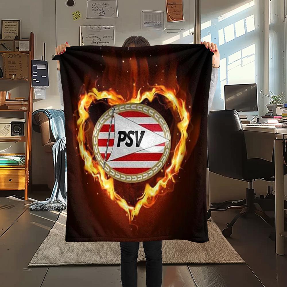 1PC Philips Sport Vereniging Patterned Flannel Blanket Suitable For All Seasons for Home Decor Warmth and Comfort Gifts Holiday Present
