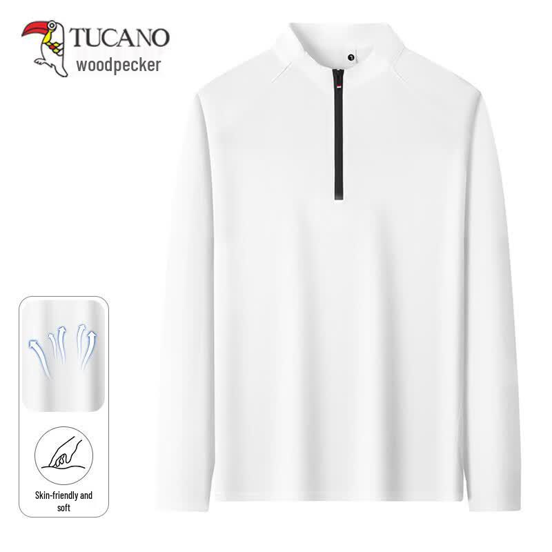 TUCANO Men s Ice Silk Half-Zip Polo Shirt XL