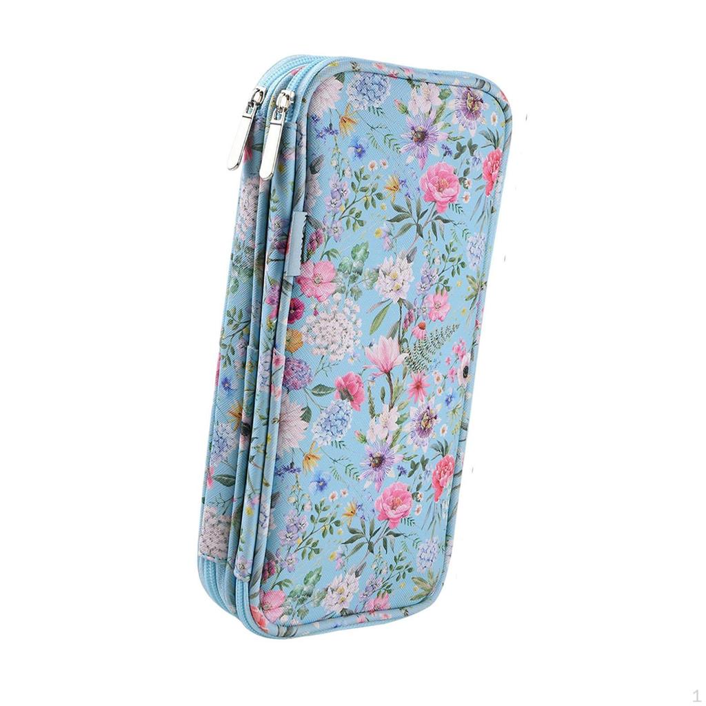 Custodia Organizzatore per Uncinetti con Custodia per Ferri da Maglia Porta Accessori Vuoto per Cucito