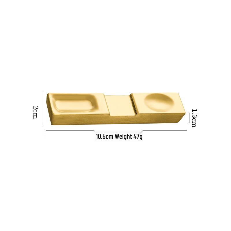 ZISIZ Gold Brick Multifunctional Chopstick Rest Set