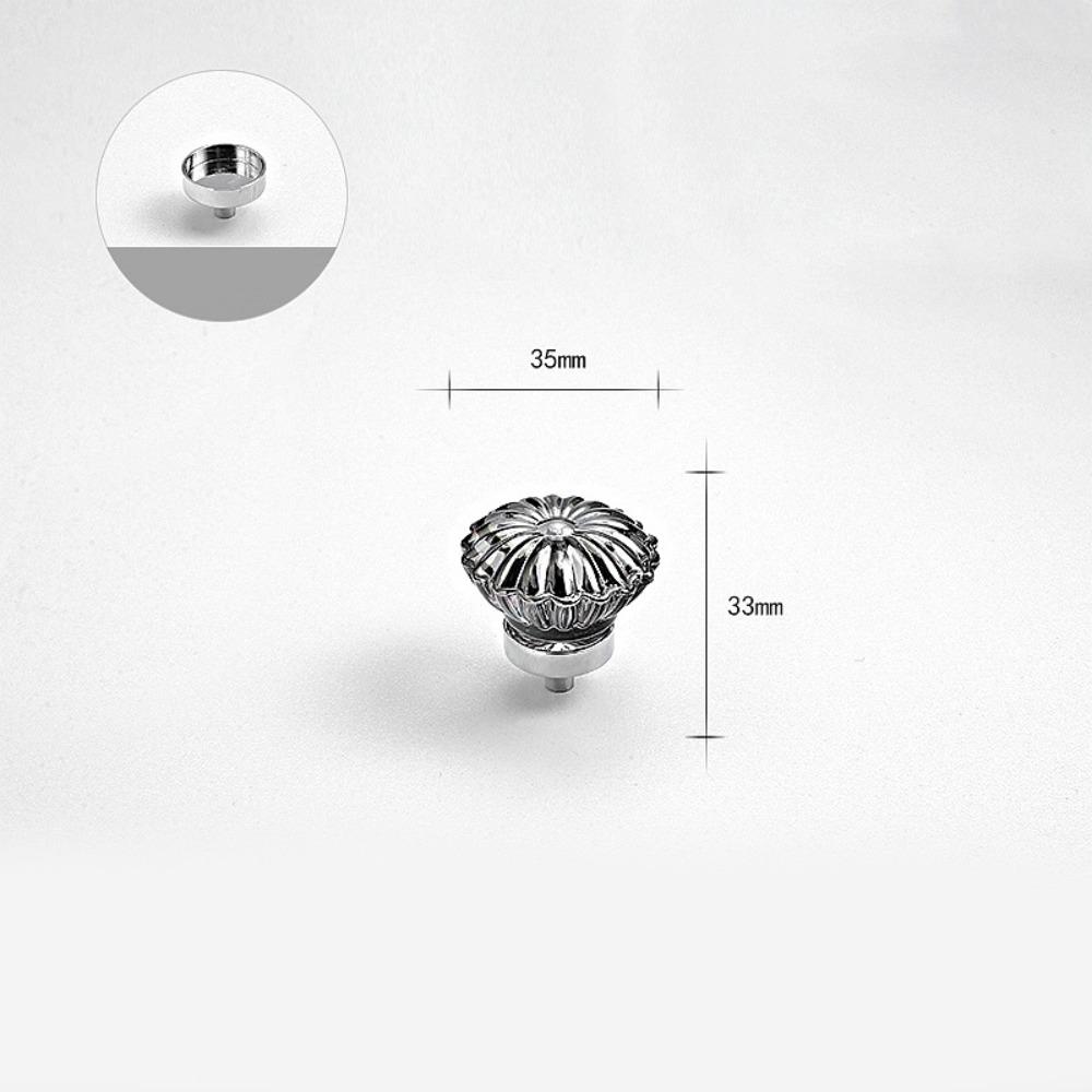 Gold Grey Transparent Crystal Cabinet Knobs Durable Excellent Design Crystal Knobs Furniture Dresser Knob for Kitchen Bathroom