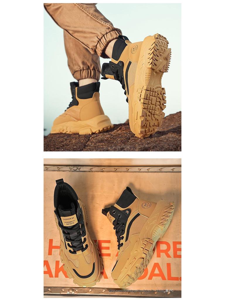 Chaussures de Randonnée Warrior Noires pour Homme 2025 - Antidérapantes, Extérieur, Sports d'Été et d'Automne, Chaussures de Papa