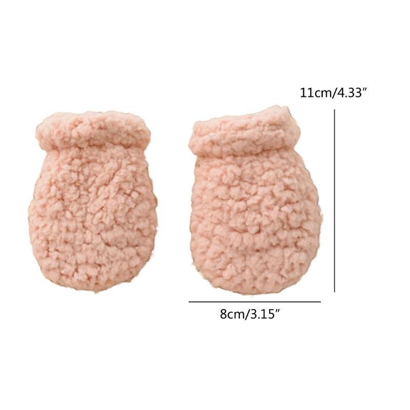 Infant Anti Scratch Gloves Stylish Winter Mittens for Babies Practical Newborn Mittens Soft & Insulated Mittens Gift