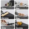 Upgraded Woodturning Lathe with Active Tail 110V-240V Mini Wood Lathe Machine Adjustable Rotary Tool 7-Speed Power Supply