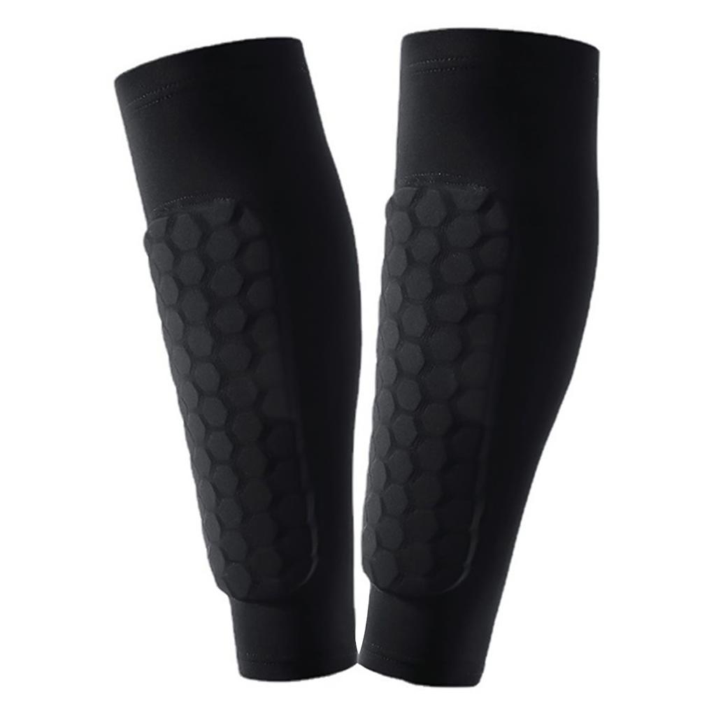 Calf Compression Sleeves with EVA Pads Breathable Shin Splint Support for Running Workouts Soccer Football