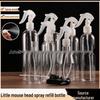 150/200/250ml Transparent Mouse Mist Spray Bottle for Makeup and Plant Watering