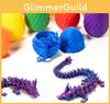 Gem Dragon 3d Printed Egg Set Lucky 13 Creative Action Figure Toy Plastic Material