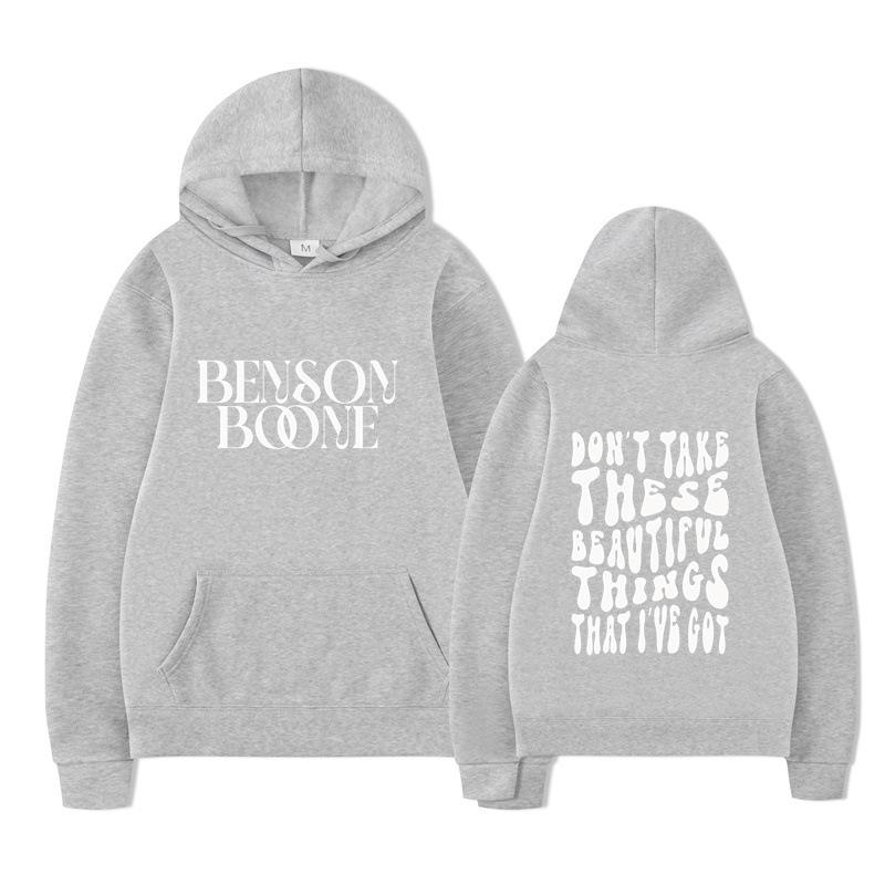 Benson Boone Hoodie Men Women Sweatshirt Print Unisex Streetwear Hip Hop Style Autumn Winter Fashion Tops Clothes