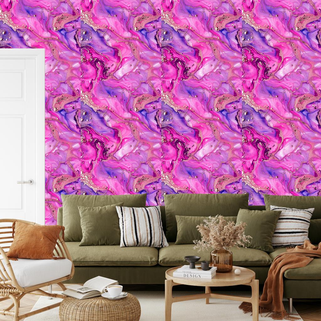 Ink Violet, Purple and Lavender Wallpaper for Living Room and Bedroom 50x1000