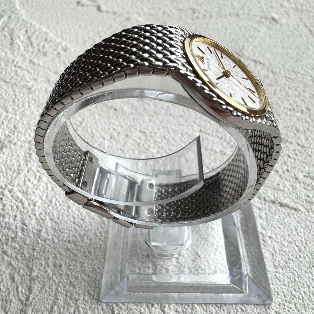 Used [New battery] SEIKO Credor 18KT bezel ladies watch