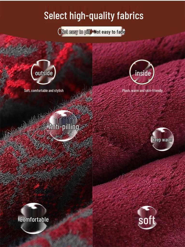 Grandma's Winter Wool Coat - Chinese Tang Suit Jacket for Wedding or Banquet