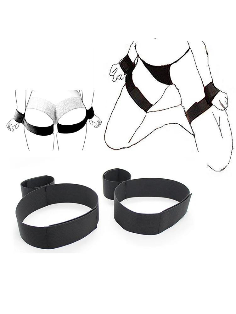 Adult Game Restraints Fetish Erotic Sex Toys For Couples Women Bandage Slave Collars Obedience Handcuffs Master Bondage Kit