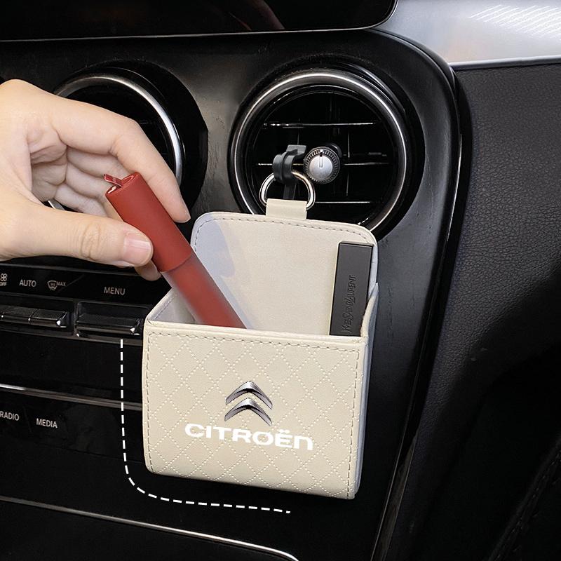 Car Air Outlet Storage Box Mobile Phone Key Organizer For Citroen C5X e-C4 X e-C3 C4 C3 C5 Berlingo C-Elysee C-Crosser C1 C6 C2