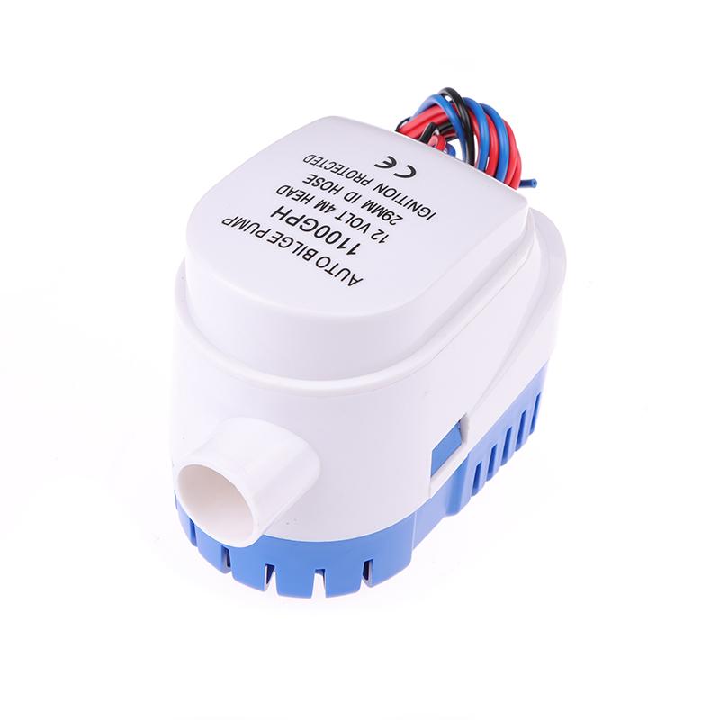 Pompă de santină electrică DC 12V 1100Gph Pompă de apă marină automată pentru barcă Submersibilă Yacht Motor pentru barca Hidroavion Pompă pentru casă