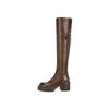 Retro thick-soled over-the-knee boots women's 2025 new thick-heeled heightened long boots look thin and wear high knight boots