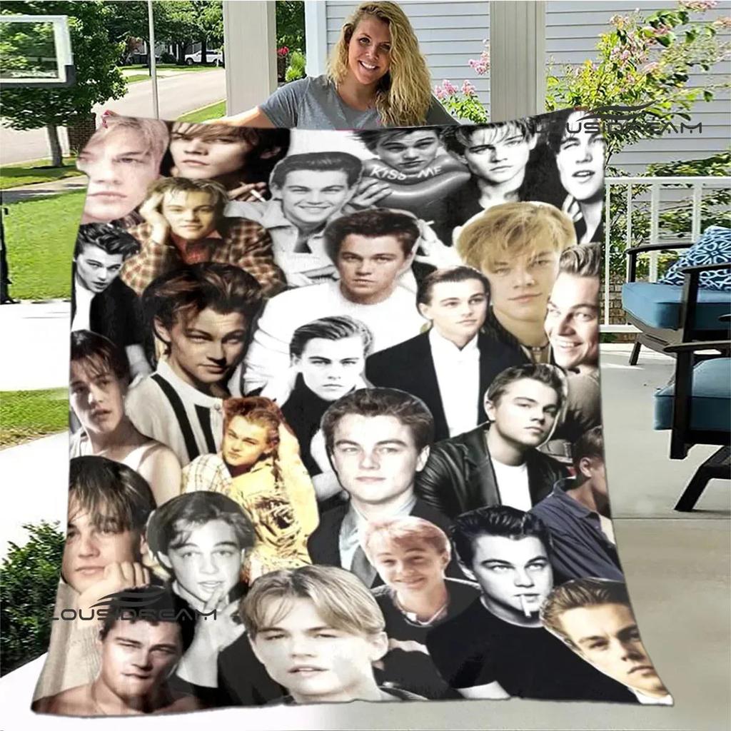 Coperta stampata Titanic Leonardo DiCaprio Coperta calda morbida e confortevole per casa viaggio letto coperta da picnic regalo di compleanno