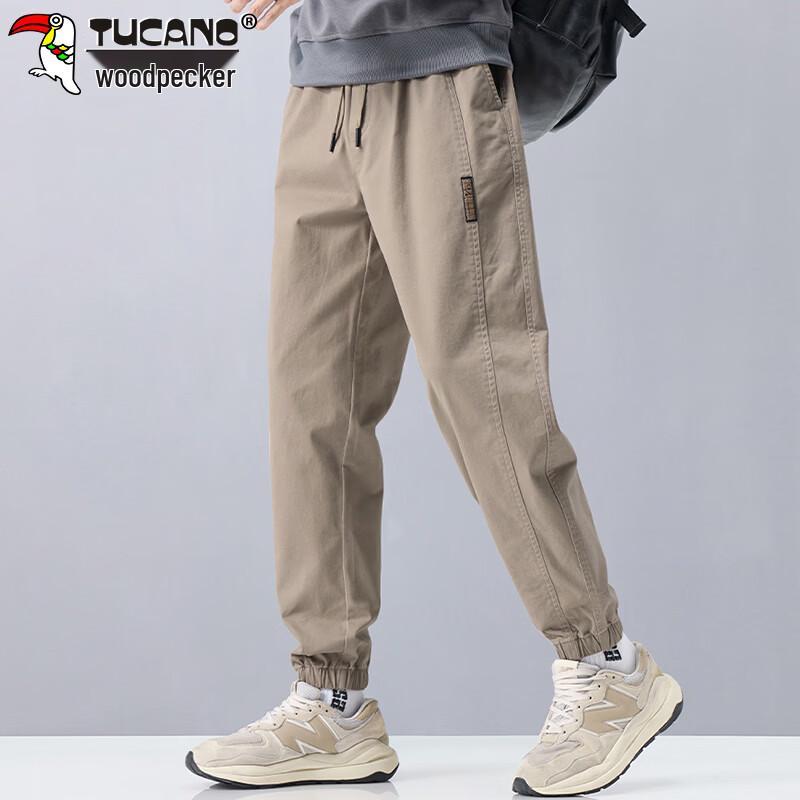 Tucano Men's Autumn/Winter Drawstring Loose Fit Jogger Cargo Pants