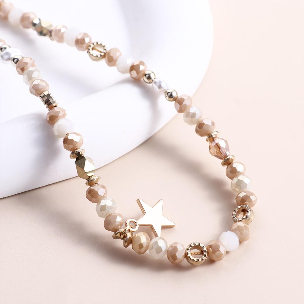 Phone Lanyard Telephone Cord Beads Chain Mobile Phone Strap Five-pointed Star Pendant Phone Chains