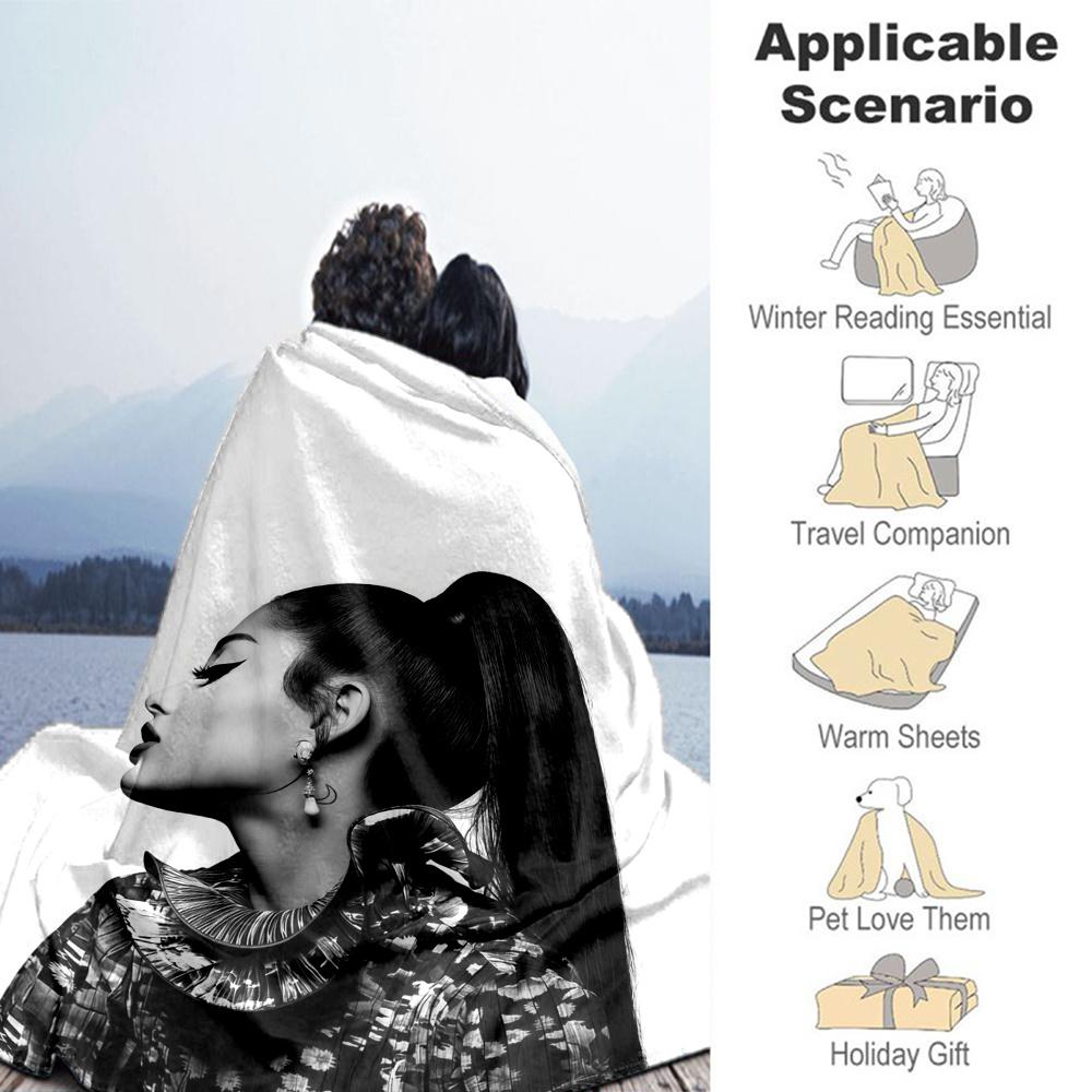 Ariana Grande Blanket, High quality Comfortable for All Seasons, Home Decor, Warmth and Comfort
