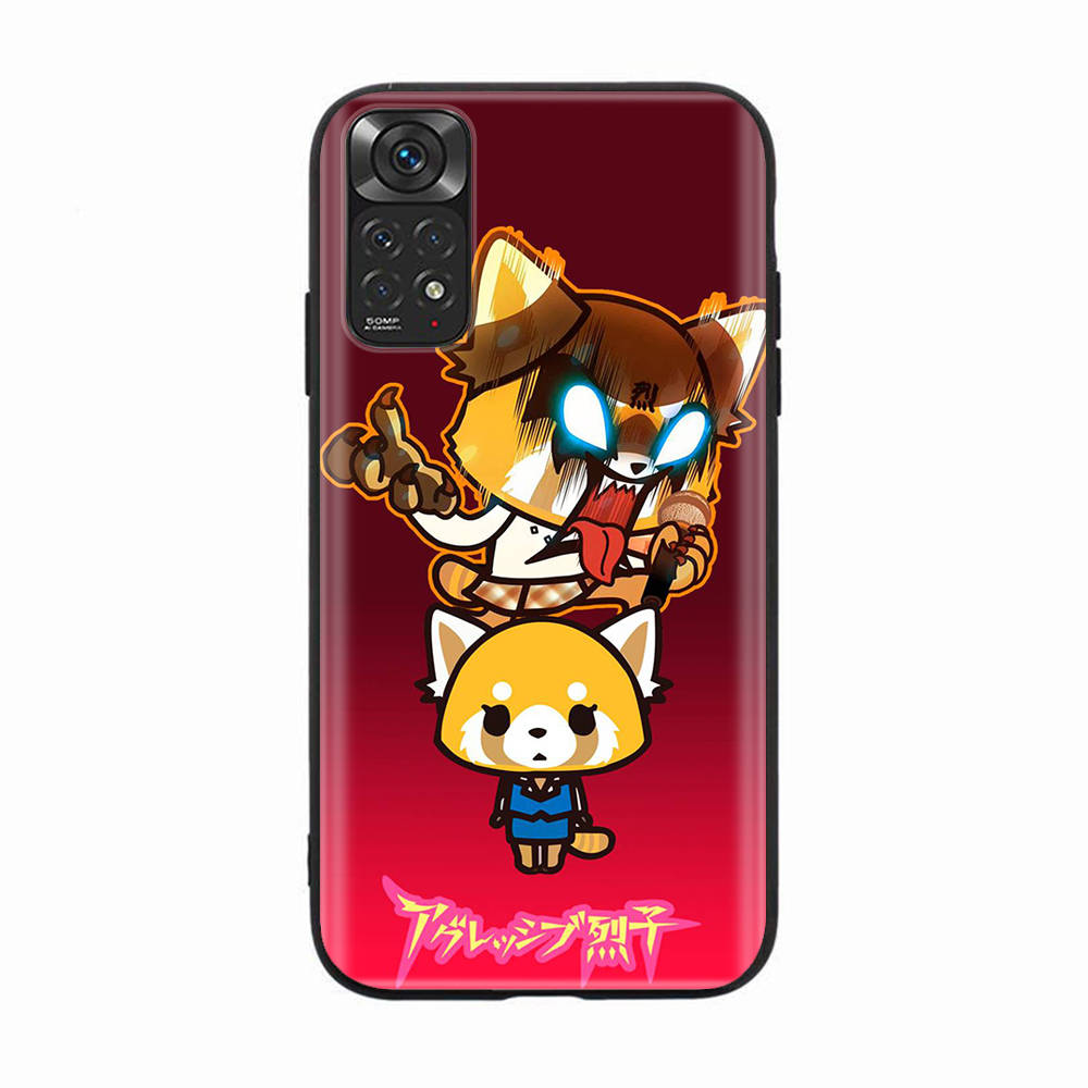 

Черный чехол для Samsung Note 20 Lite S24 Ultra S23 A03 A05 A06 A11 A71 A15 A16 A13 A24 A25 A33 A52 A53 A50 M55 M35 Plus H-12 Aggretsuko Samsung A05s эбеновый